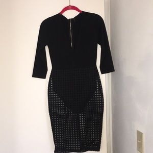 Black Mesh Dress